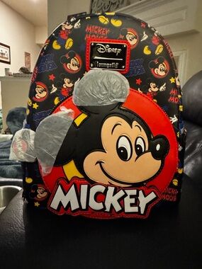 Loungefly Disney Mickey and Friends Classic Mini Backpack - NWT